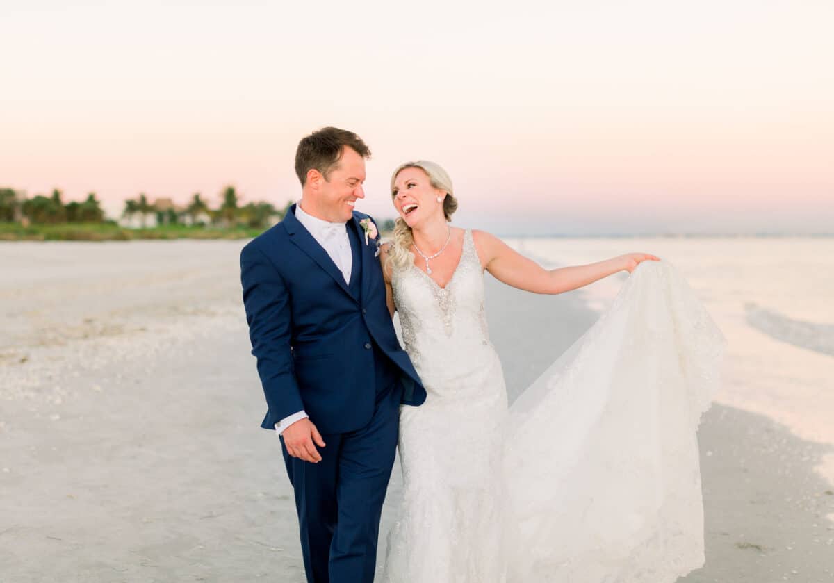 Ashley And Justin Tie The Knot In Tropical Wedding Sundial Beach